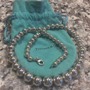 Tiffany & Co silver ball necklace
